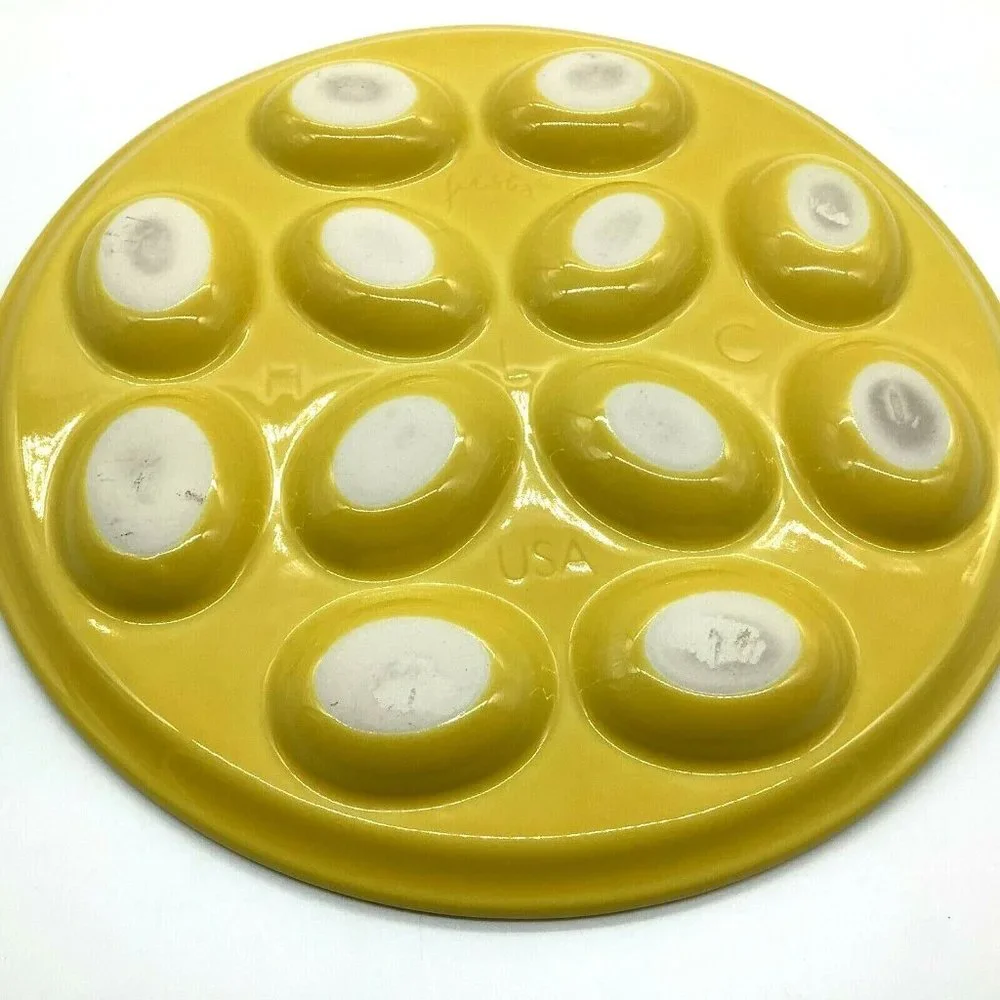 Fiesta Yellow Egg Platter - Picture 8 of 11
